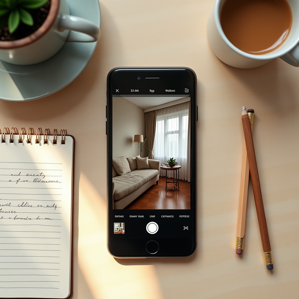 Tutorial editare fotografii apartament pe telefon